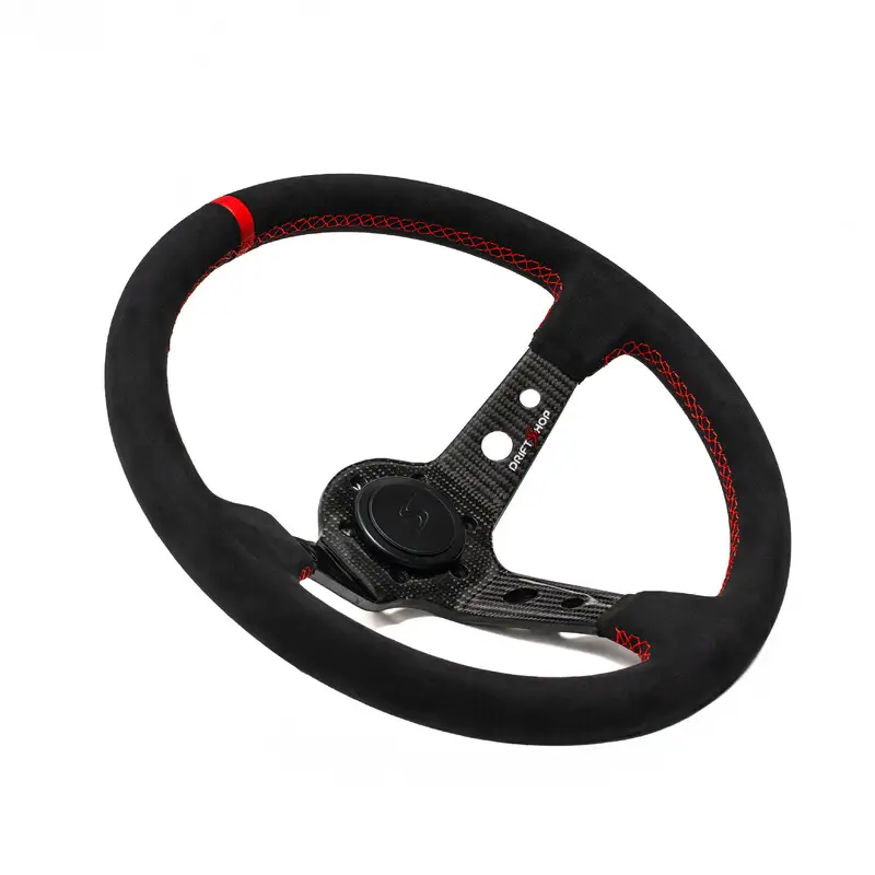 Volant DriftShop Premium Tulipé (90 mm) en Carbone & Alcantara Prix Réduit